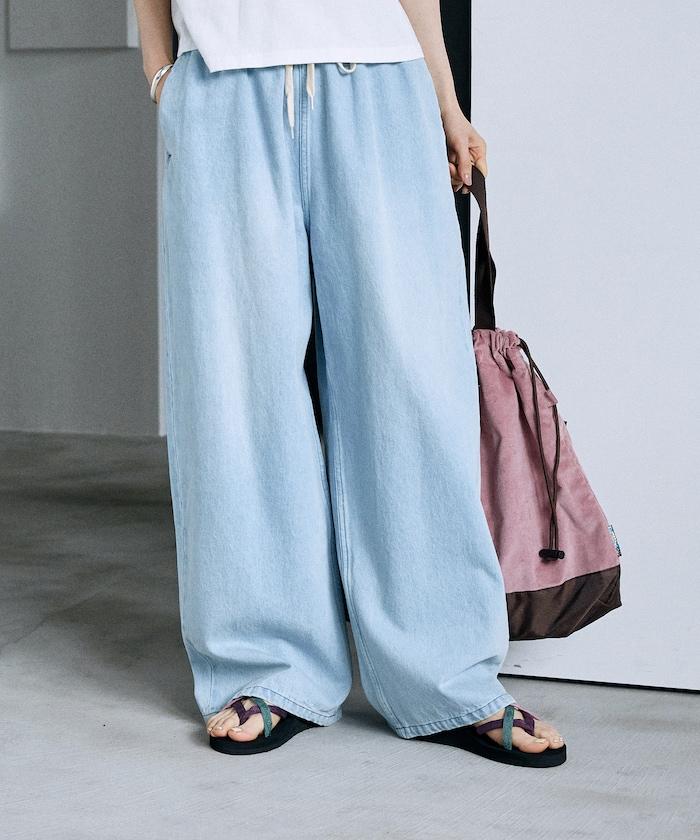 ＜低身高尺寸可選＞洗水處理 輕鬆牛仔褲 限定推出顏色