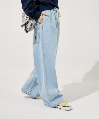 ＜低身高尺寸可選＞洗水處理 輕鬆牛仔褲 限定推出顏色