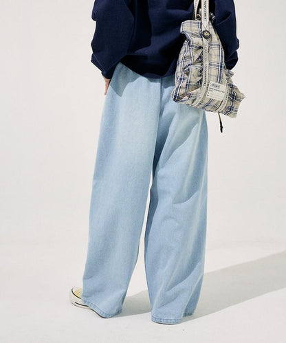 ＜低身高尺寸可選＞洗水處理 輕鬆牛仔褲 限定推出顏色