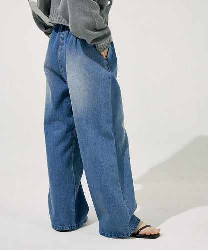 ＜低身高尺寸可選＞洗水處理 輕鬆牛仔褲 限定推出顏色