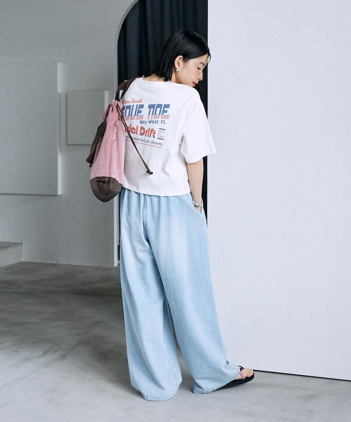 ＜低身高尺寸可選＞洗水處理 輕鬆牛仔褲 限定推出顏色