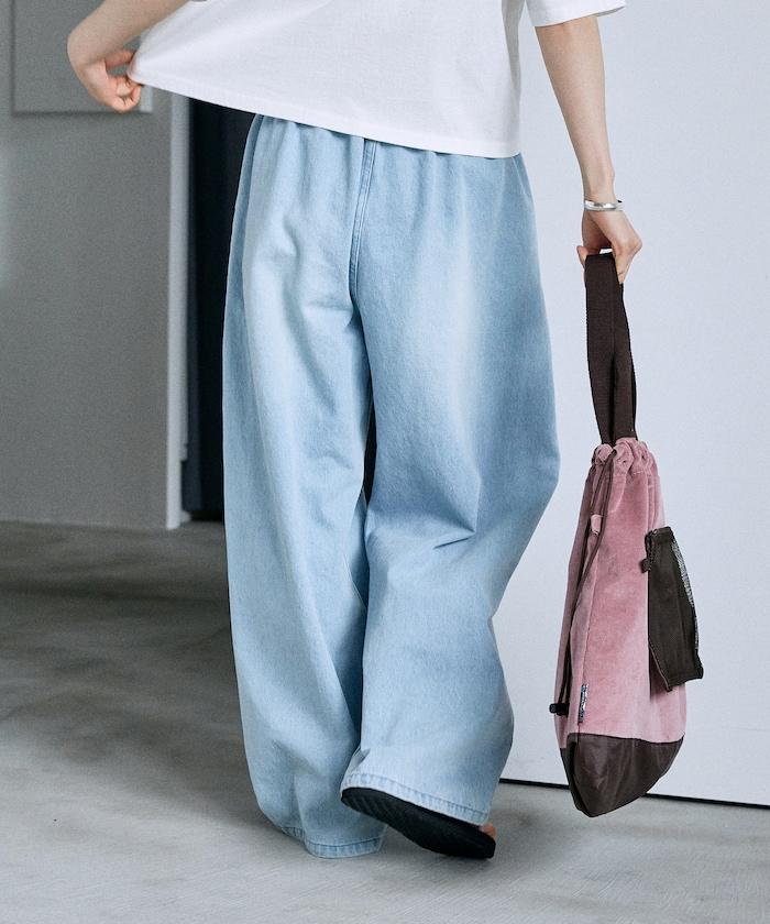 ＜低身高尺寸可選＞洗水處理 輕鬆牛仔褲 限定推出顏色