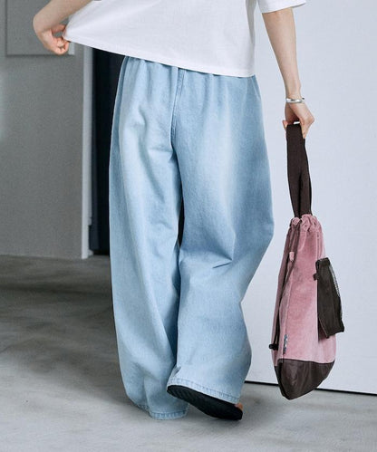 ＜低身高尺寸可選＞洗水處理 輕鬆牛仔褲 限定推出顏色