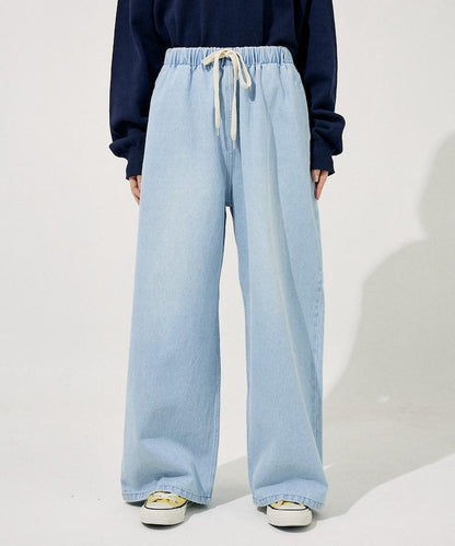 ＜低身高尺寸可選＞洗水處理 輕鬆牛仔褲 限定推出顏色