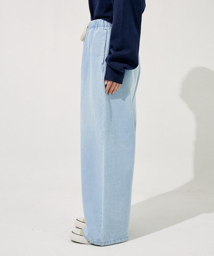 ＜低身高尺寸可選＞洗水處理 輕鬆牛仔褲 限定推出顏色