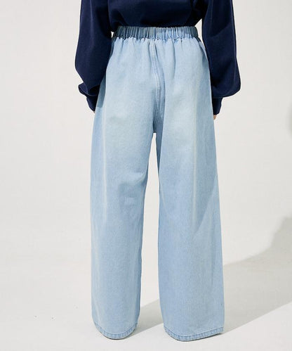 ＜低身高尺寸可選＞洗水處理 輕鬆牛仔褲 限定推出顏色