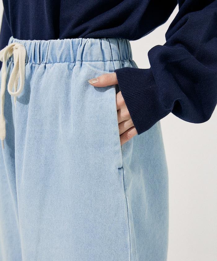 ＜低身高尺寸可選＞洗水處理 輕鬆牛仔褲 限定推出顏色