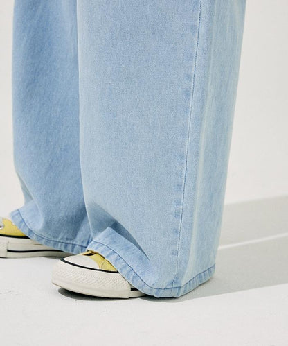 ＜低身高尺寸可選＞洗水處理 輕鬆牛仔褲 限定推出顏色