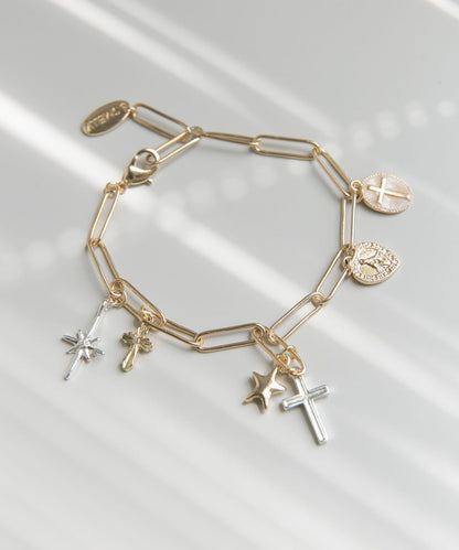 十字硬幣吊墜手鍊