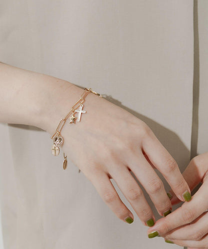 十字硬幣吊墜手鍊