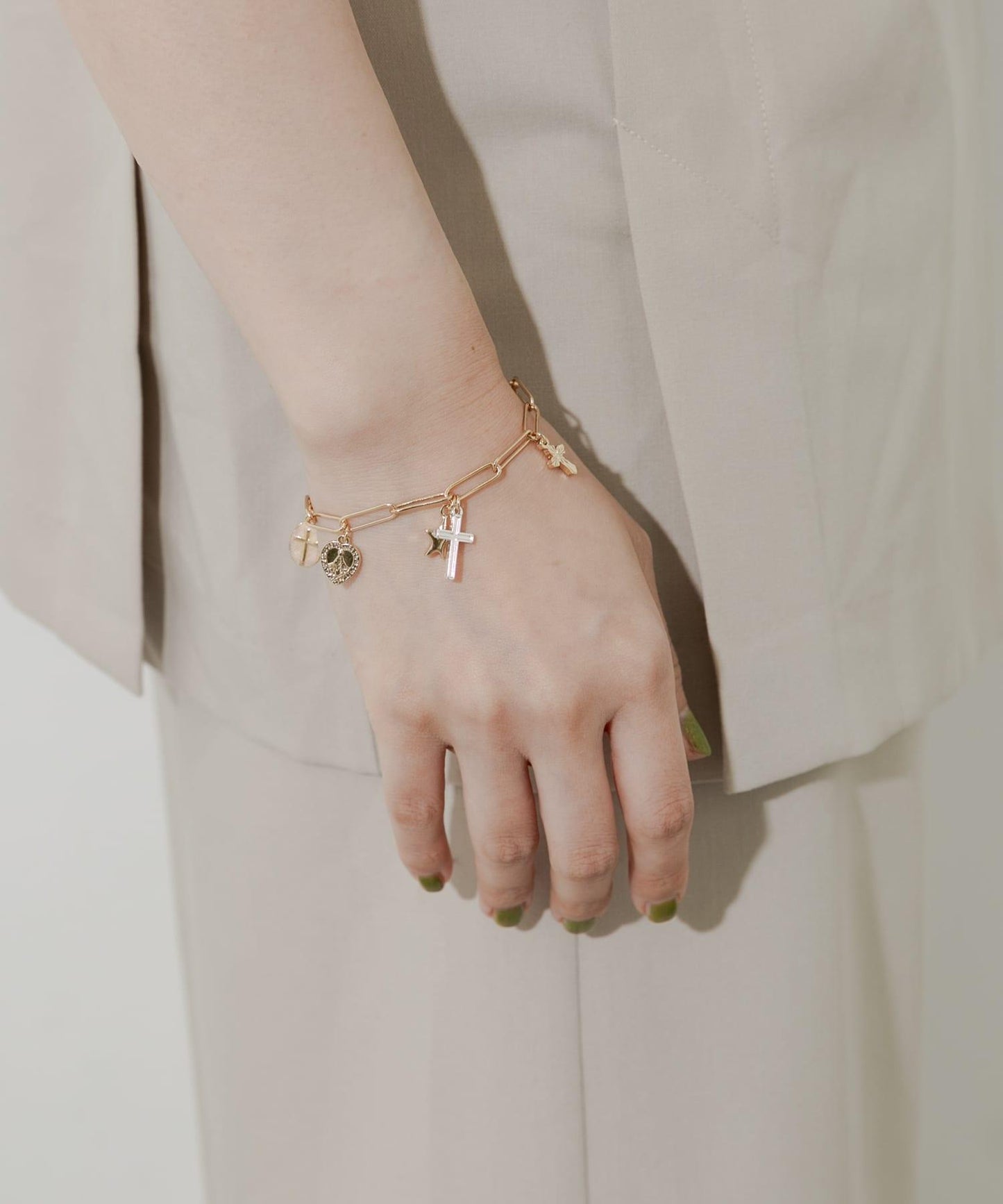 十字硬幣吊墜手鍊