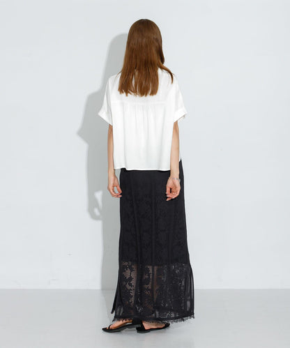 花卉網紗半身裙