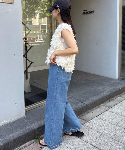 蝴蝶結流蘇拉鍊馬甲