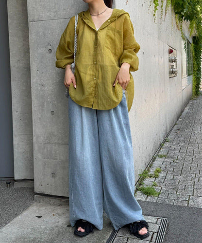 透視連帽襯衫