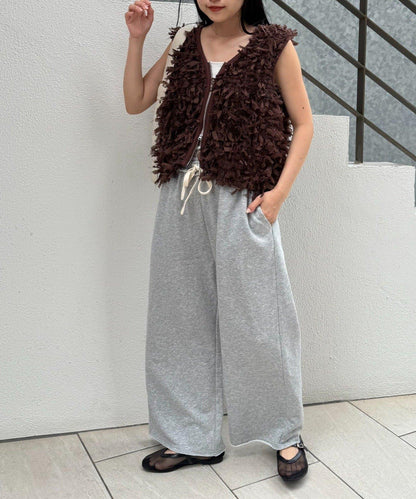 蝴蝶結流蘇拉鍊馬甲