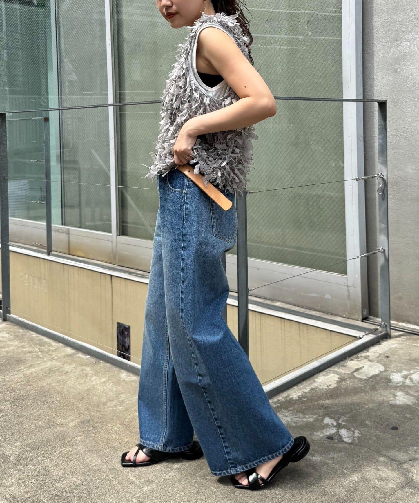 蝴蝶結流蘇拉鍊馬甲