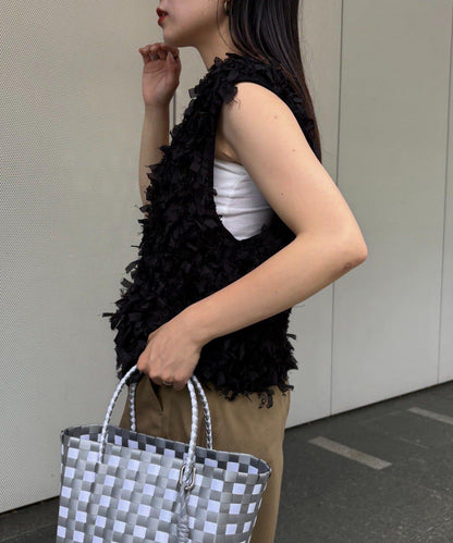 蝴蝶結流蘇拉鍊馬甲