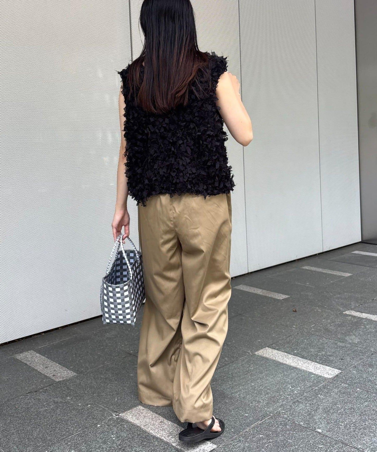 蝴蝶結流蘇拉鍊馬甲