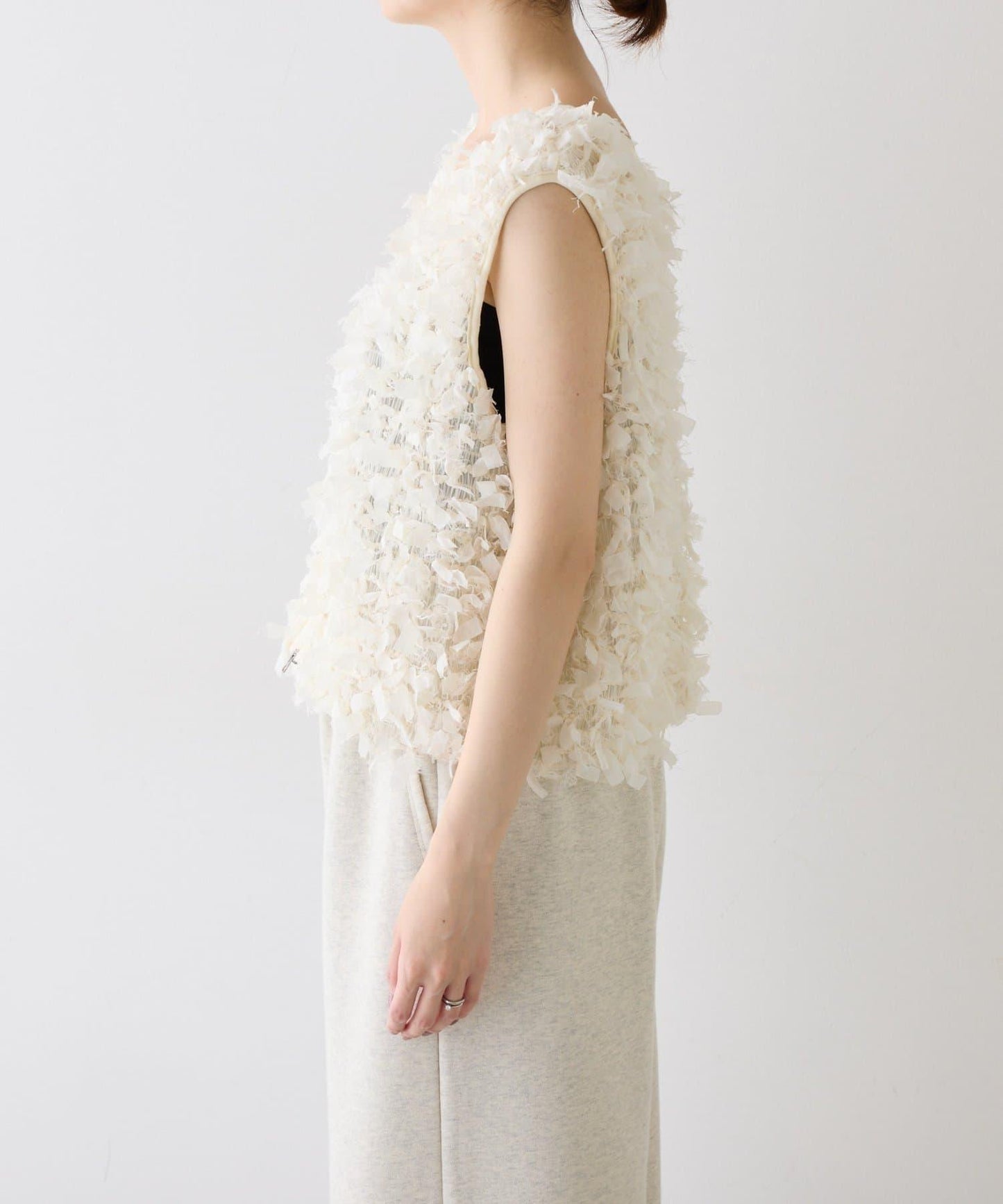 蝴蝶結流蘇拉鍊馬甲