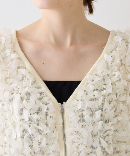 蝴蝶結流蘇拉鍊馬甲