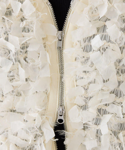 蝴蝶結流蘇拉鍊馬甲