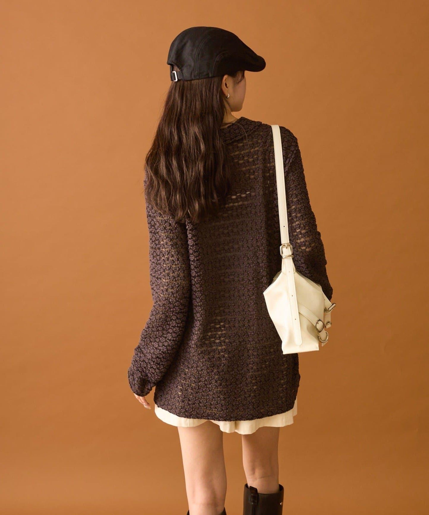 帶領口蕾絲開衫