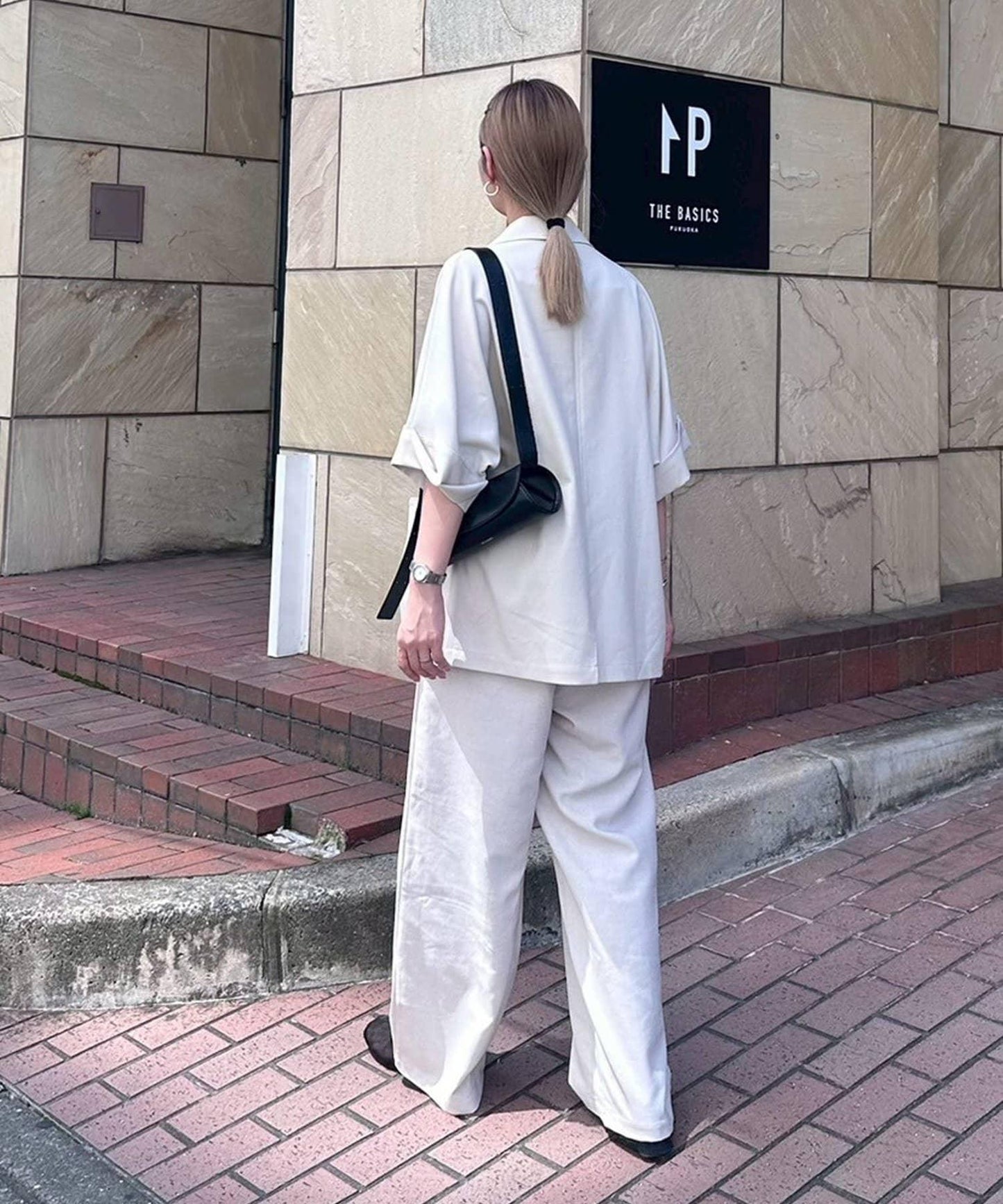 【帕爾克羅限定】（PON寺計劃）科技亞麻寬鬆褲