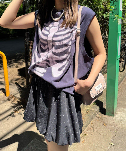 【複製標籤 / 複製標籤】混合復古褪色無袖T恤