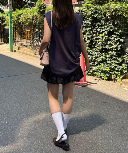 【複製標籤 / 複製標籤】混合復古褪色無袖T恤