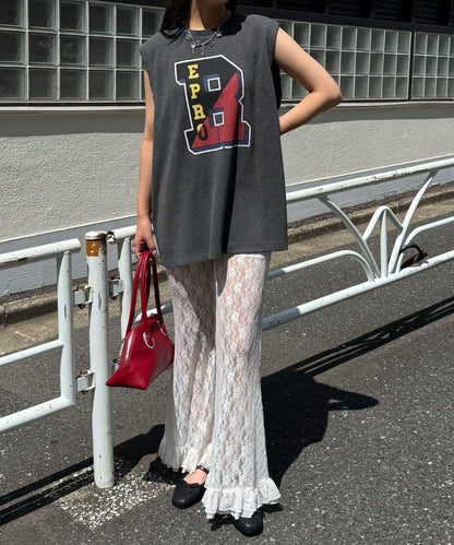 【復刻標籤 / 復刻標籤】混搭復古褪色無袖保暖背心