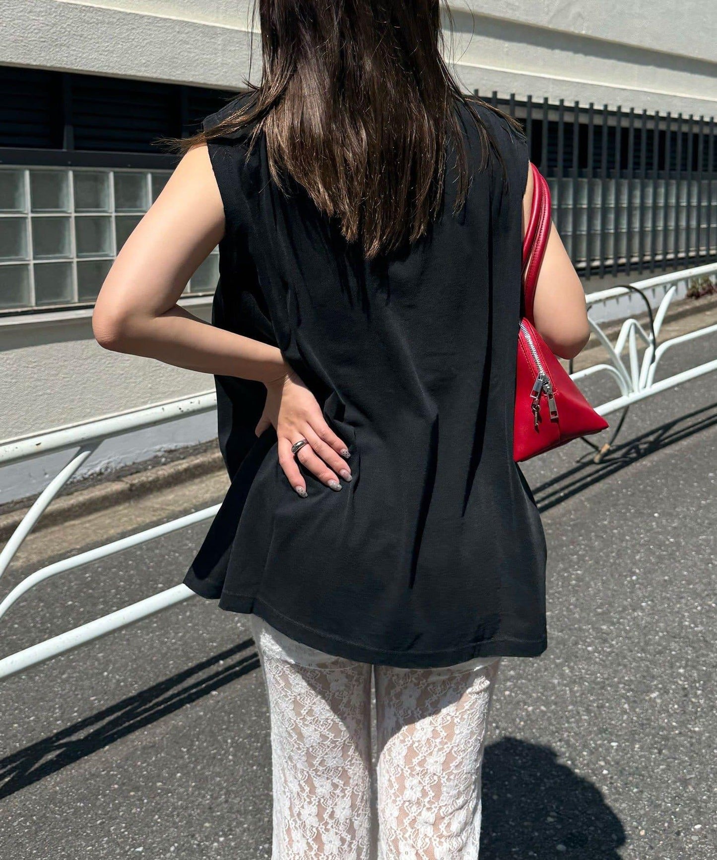 【複製標籤 / 複製標籤】混合復古褪色無袖T恤