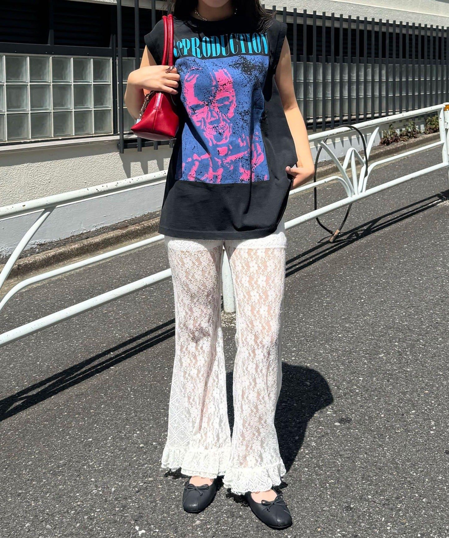 【複製標籤 / 複製標籤】混合復古褪色無袖T恤