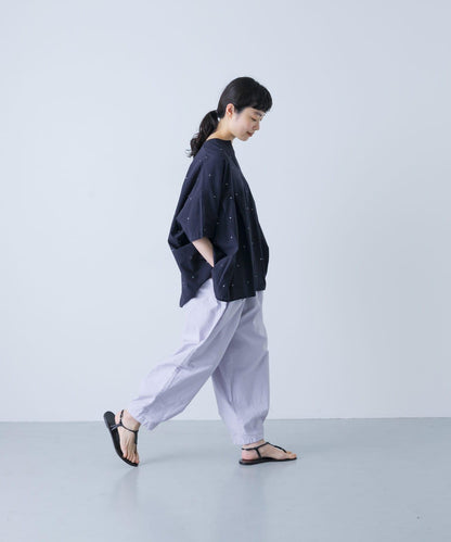 波點刺繡寬鬆套頭衫
