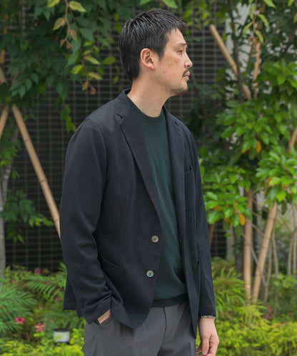 「易護理/速幹」LIFE STYLE TAILOR 混色針織休閒西裝外套