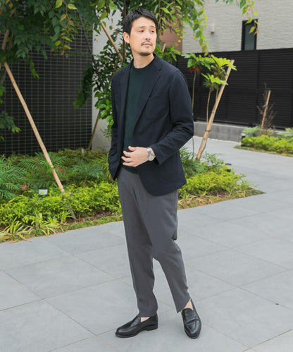 「易護理/速幹」LIFE STYLE TAILOR 混色針織休閒西裝外套