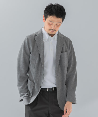 「易護理/速幹」LIFE STYLE TAILOR 混色針織休閒西裝外套