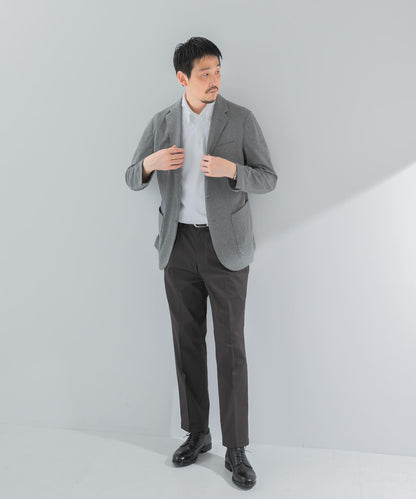 「易護理/速幹」LIFE STYLE TAILOR 混色針織休閒西裝外套