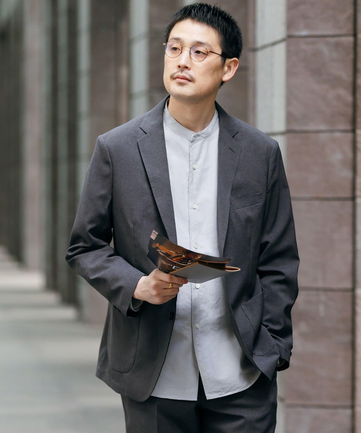 LIFE STYLE TAILOR 亞麻風格舒適夾克