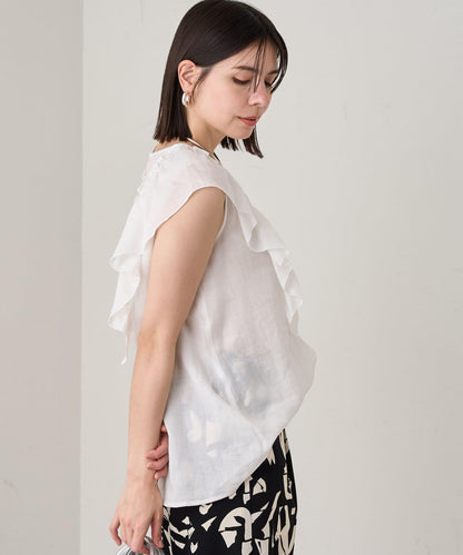 Loungedress 荷葉邊無袖上衣