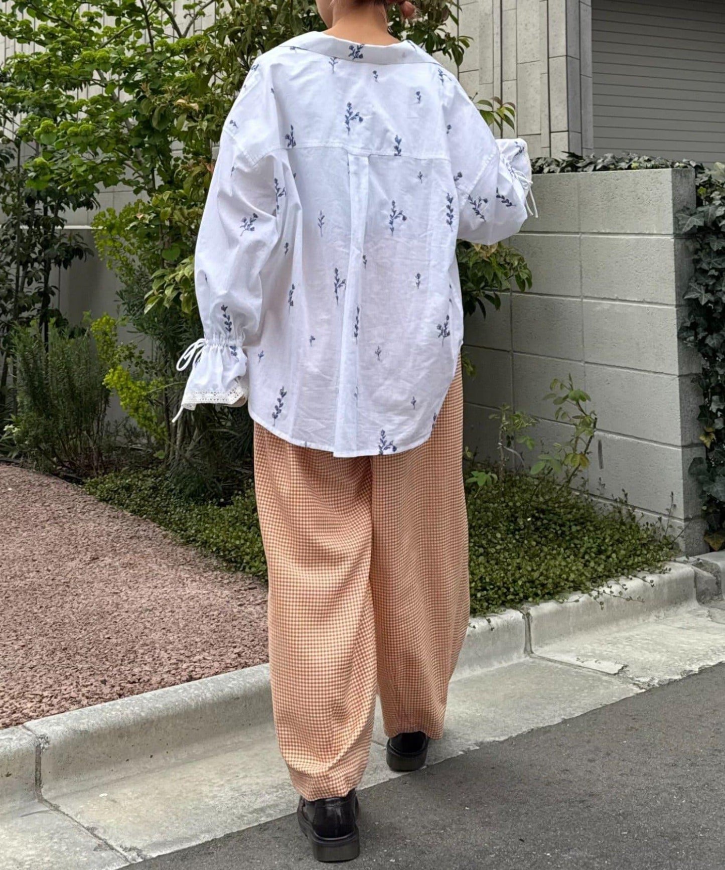 【HELLO.SANFRANCISCO】格子印花休閒褲