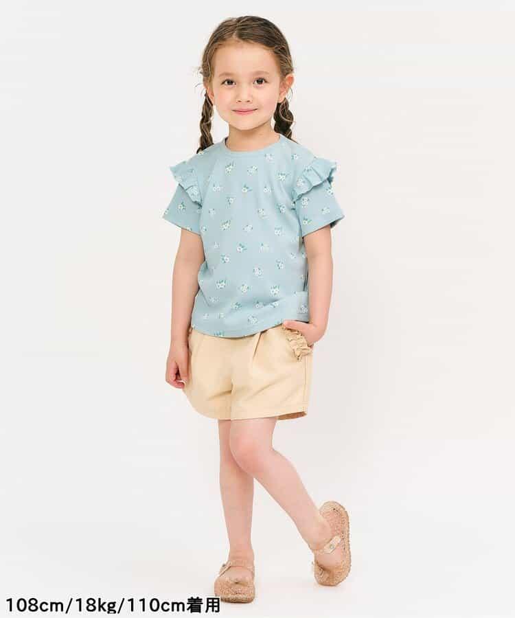 袖口荷葉邊T恤/七日風格