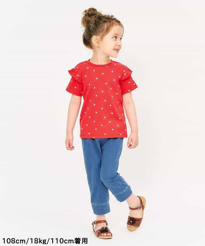 袖口荷葉邊T恤/七日風格