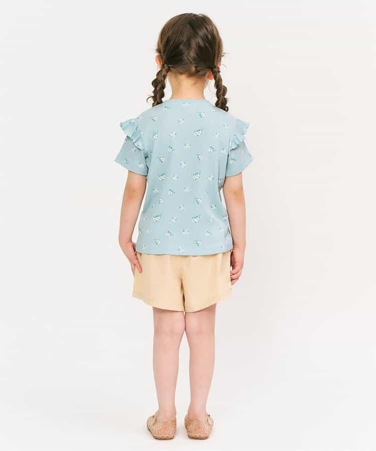 袖口荷葉邊T恤/七日風格