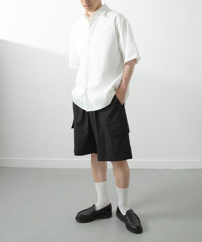 鬆緊腰休閒工裝短褲
