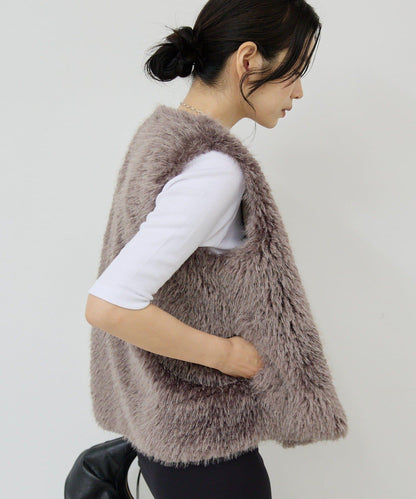 【大人氣再次登場！】仿羊絨馬甲