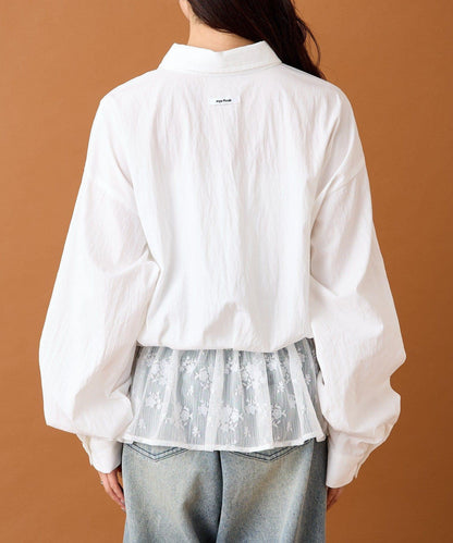 【mystic】蕾絲拼接襯衫