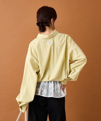 【mystic】蕾絲拼接襯衫