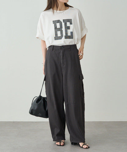 曲線剪裁工裝褲