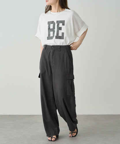 曲線剪裁工裝褲