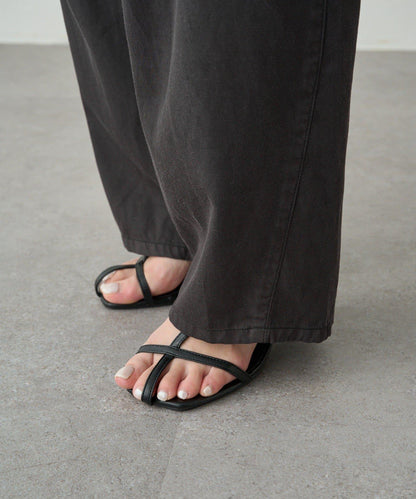 曲線剪裁工裝褲